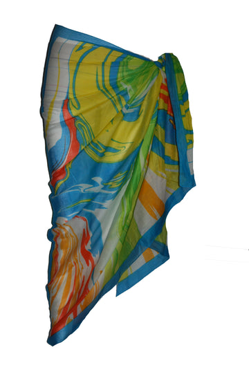 Multi Wave Printed Cotton Sarong