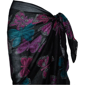 Black Butterfly Sarong 100cm x 200xm
