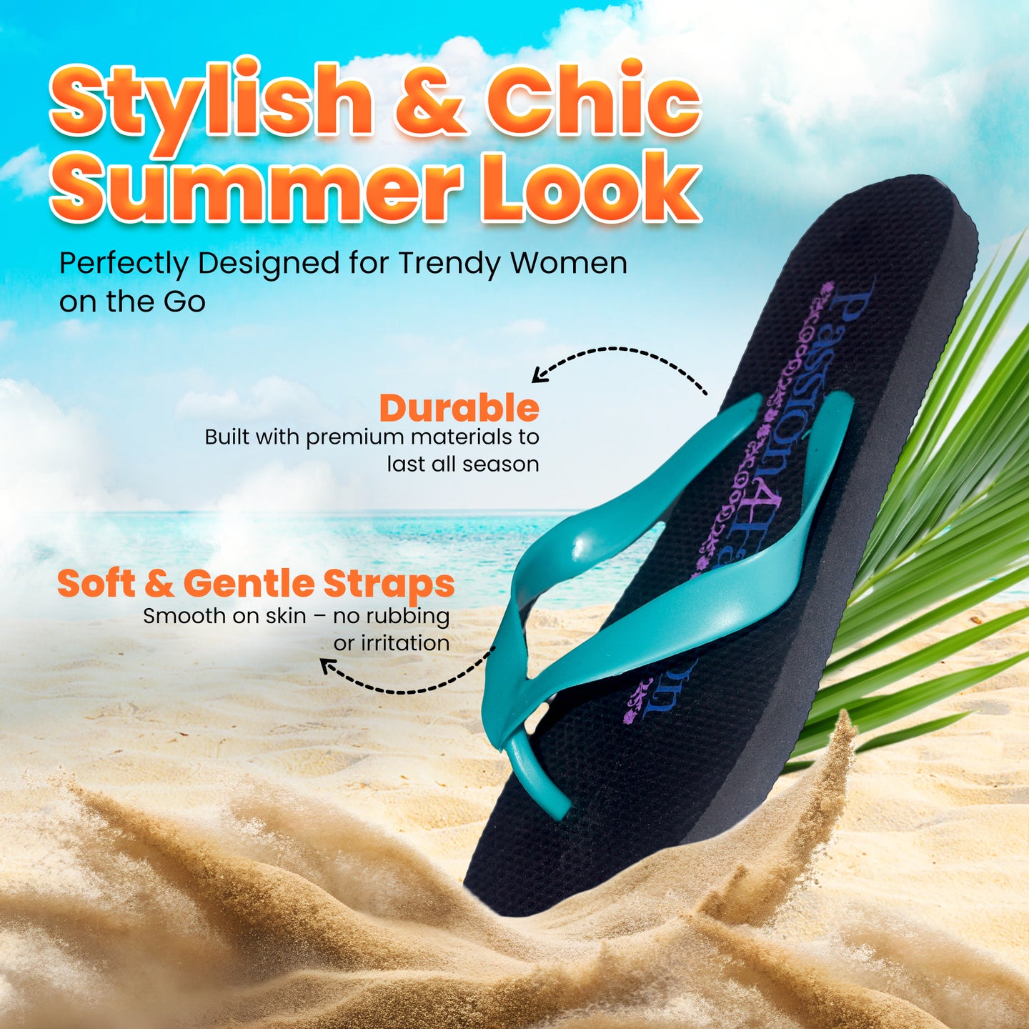 P4F Ladies Flip Flops