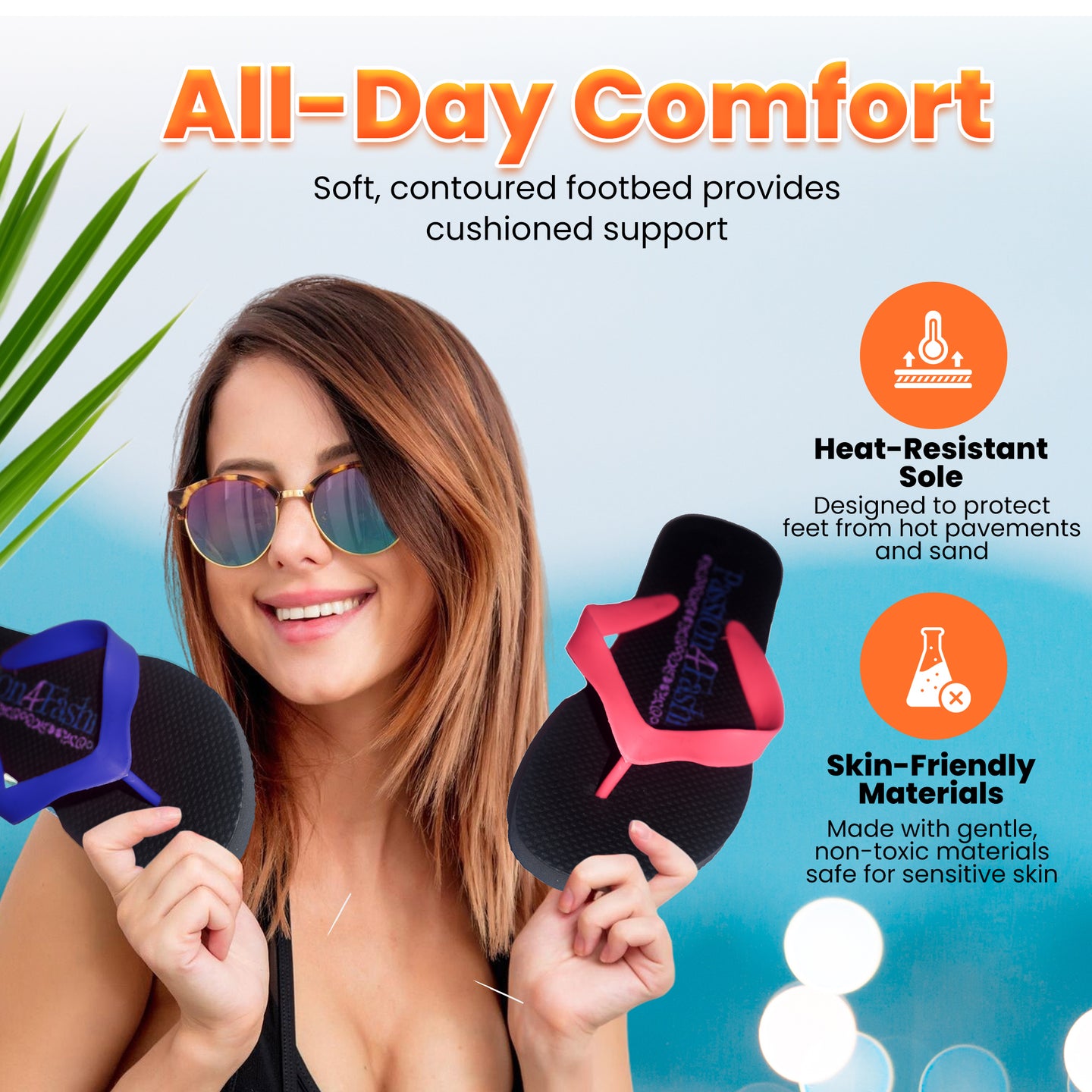 P4F Ladies Flip Flops