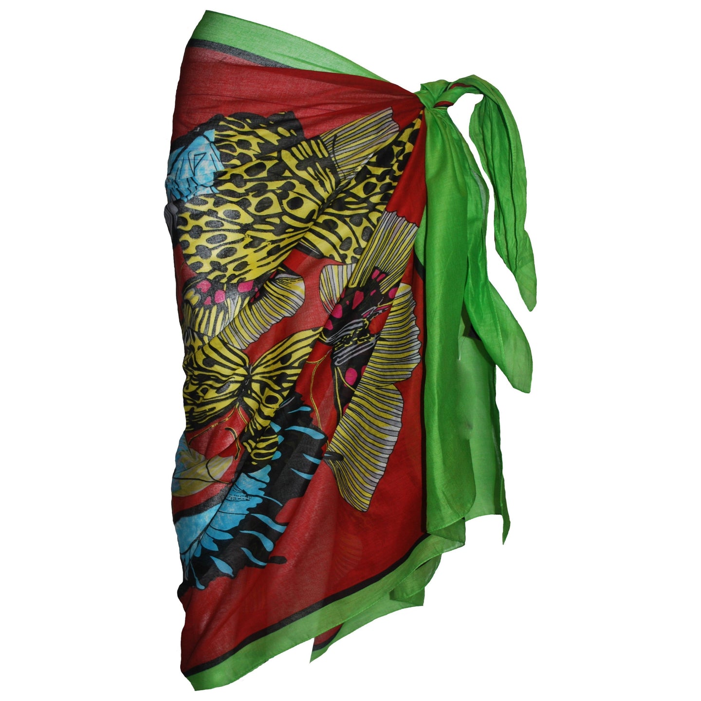 Giant Butterfly Print Cotton Sarong