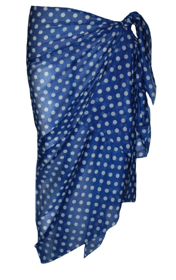 Playful Elegance: Polka Dot Cotton Sarong