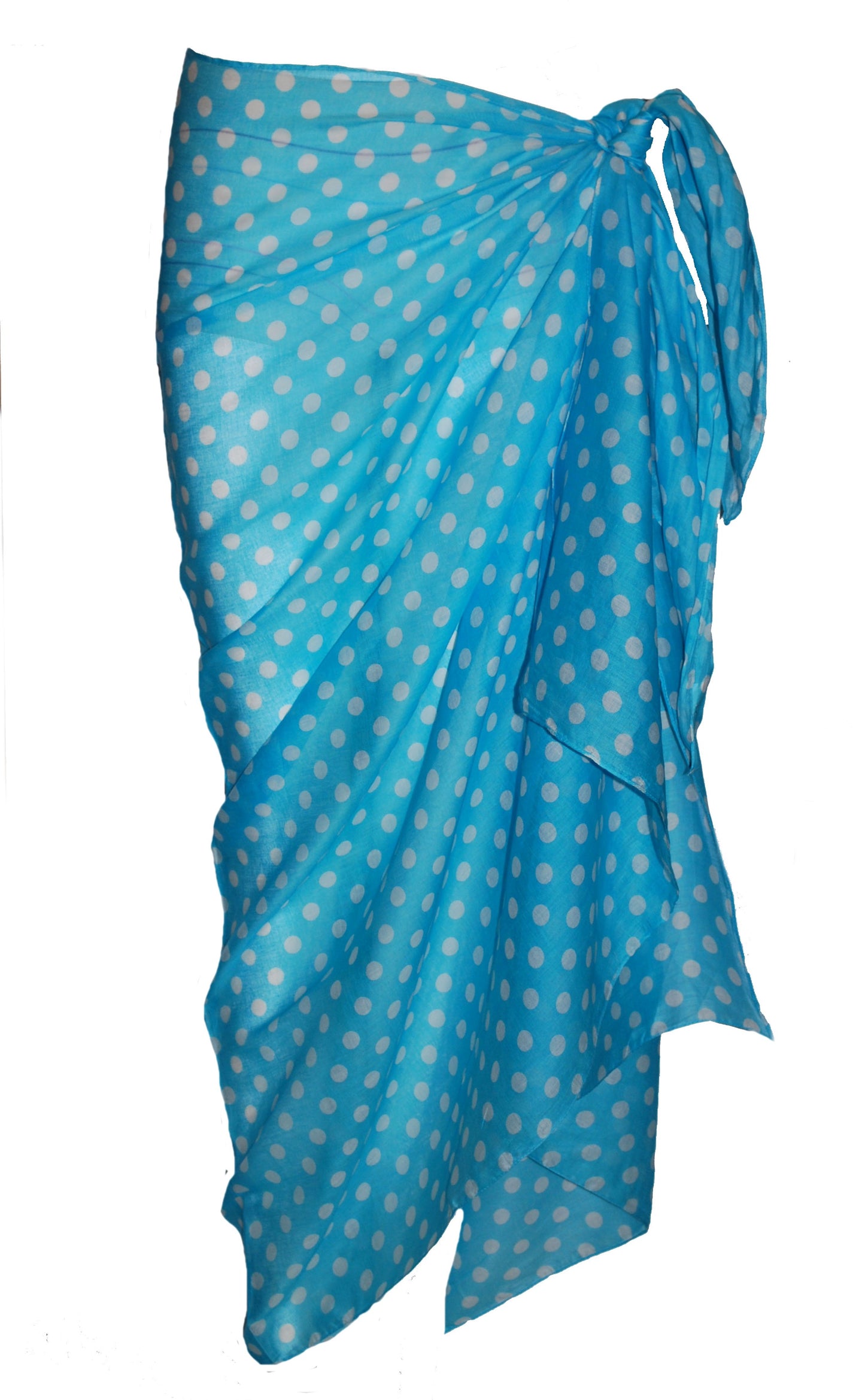 Playful Elegance: Polka Dot Cotton Sarong