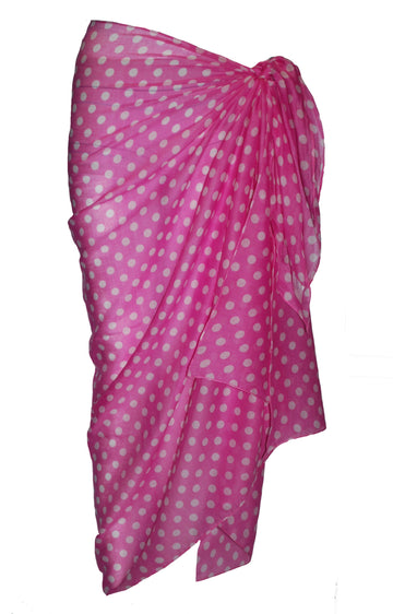 Playful Elegance: Polka Dot Cotton Sarong