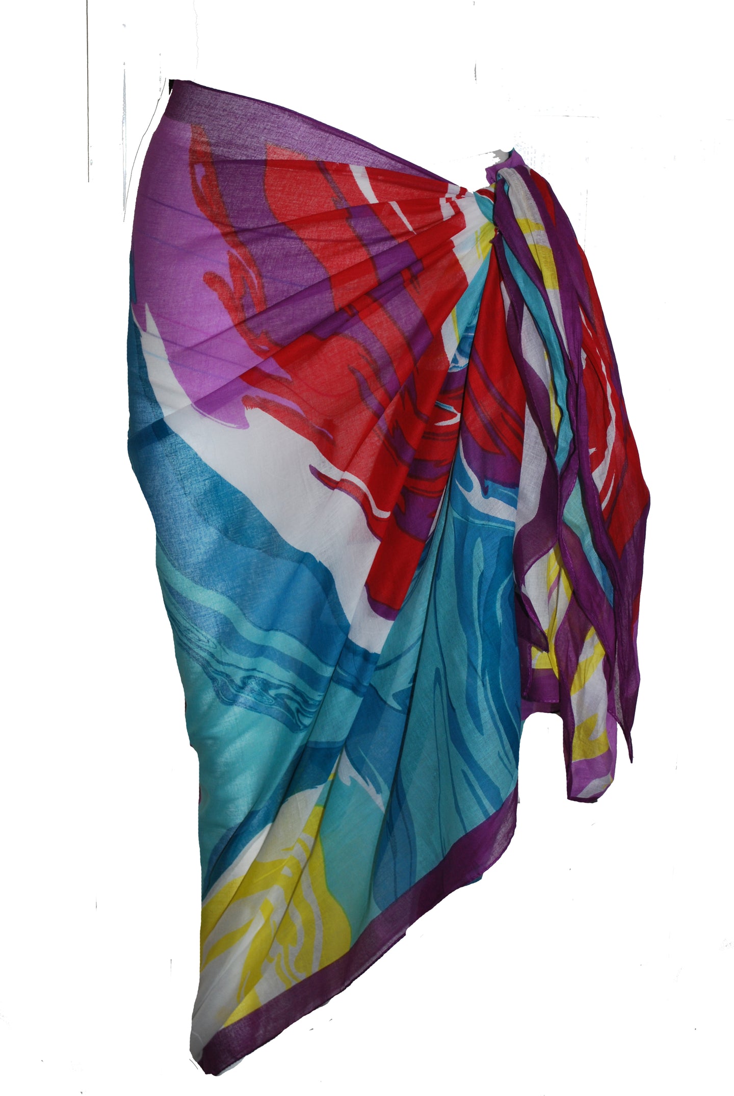 Multi Wave Printed Cotton Sarong